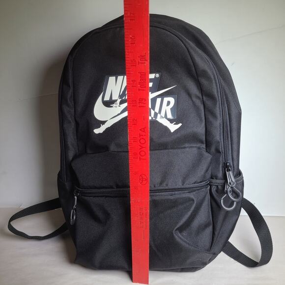 Nike Air Jordan Jump Logo Backpack Black White New No Tags - Picture 3 of 5